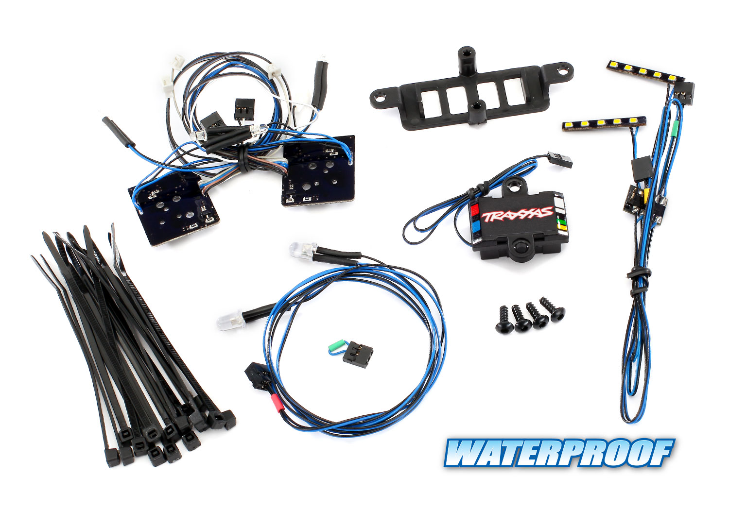 8898 LED light set, complete with power supply, TRX-4 BenzG500 (contains headlights, tail lights, roof lights, & distribution block) (fits #8811 or #8825 body)