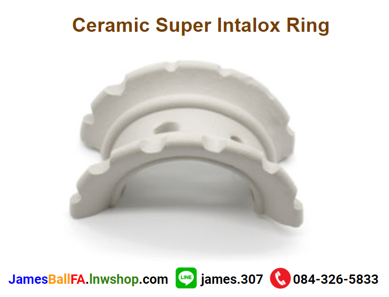 Ceramic Super Intalox Ring แหวนเซรามิสแบบซุปเปอร์อินทาล็อซ
