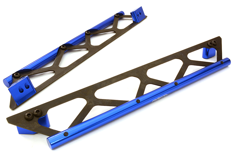 INT-C26834BLUE Machined Side Protection Nerf Bars for Traxxas X-Maxx 4X4