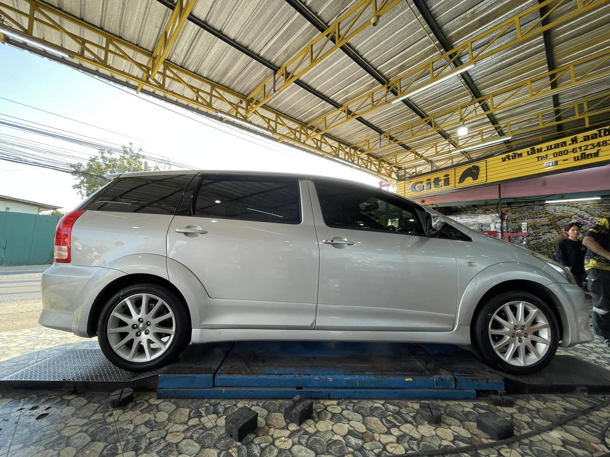 TOYOTA_WISH❗️ เปลี่ยนยาง🛞 #Bridgestone_TuranzaT005a 215/50R17