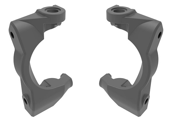 10732-GRAY Caster blocks (c-hubs), left & right (gray)