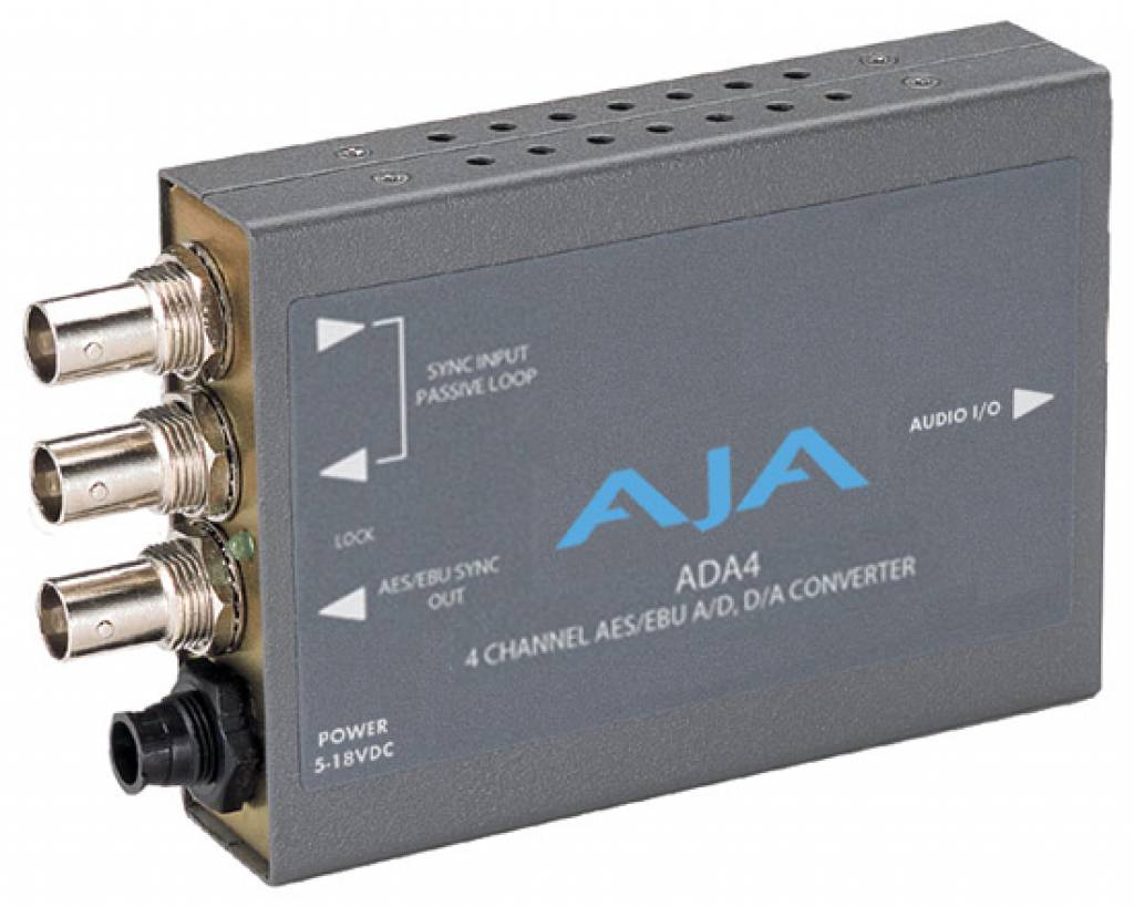 AJA ADA4 4-Channel Bi-Directional Audio A/D & D/A Converter