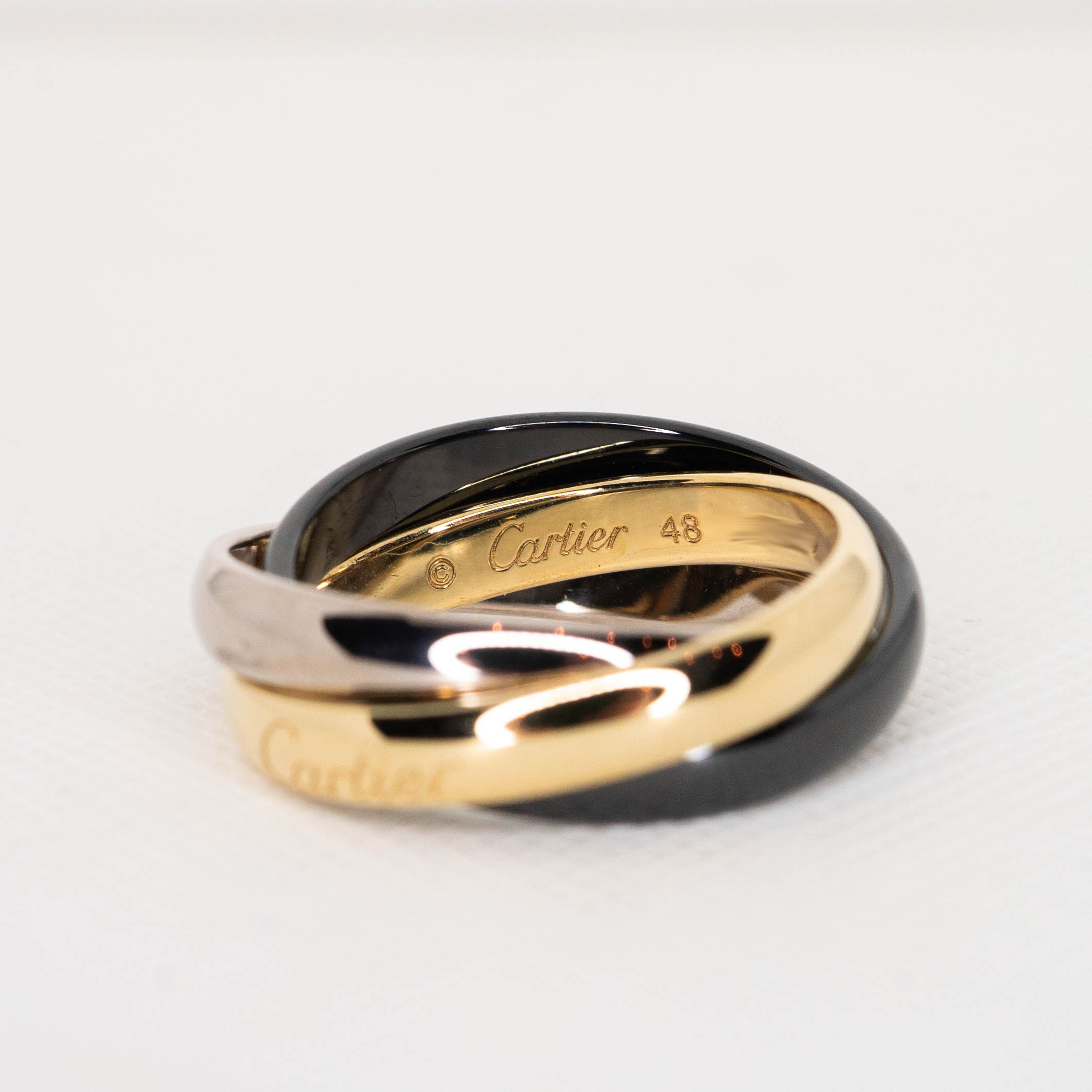 แหวน Cartier Limited Edition Trinity ring ทองขาว18k ไซส์ 48# (Used) +กล่องและการ์ด