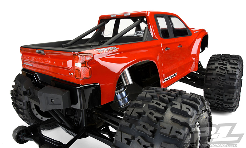 PRO-3507-17 1/5 Pre-Cut 2019 Chevy Silverado Z71 Trail Boss Clear Body: X-MAXX