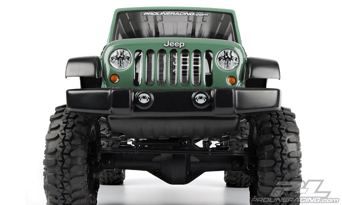 PRO-3336-00 Jeep Wrangler Unlimited Rubicon Clear Body for 12.3" (313mm) Wheelbase Scale Crawlers