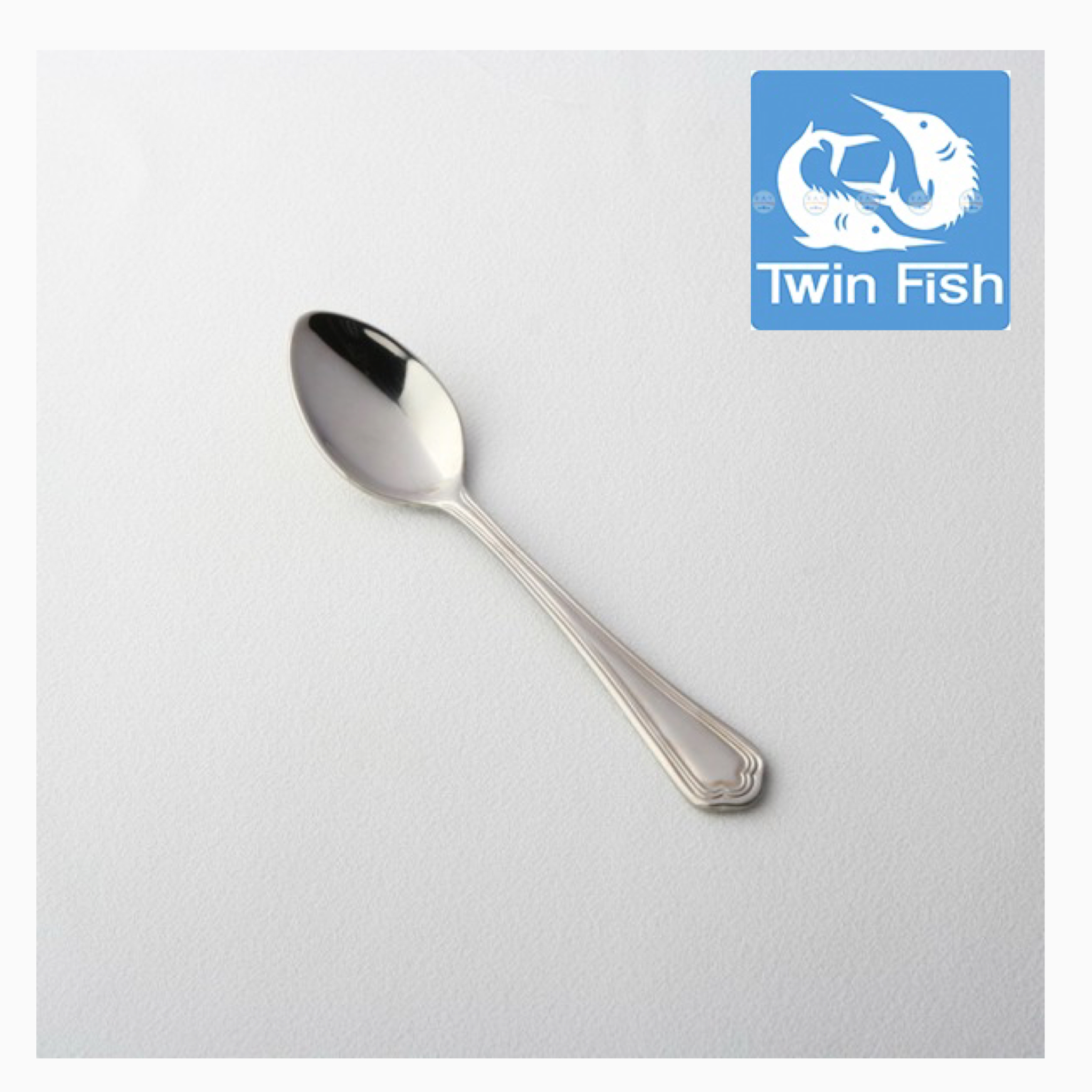 ช้อนกาแฟ สเตนเลส รุ่น คริสติน่า ตราทวินฟิช Twinfish