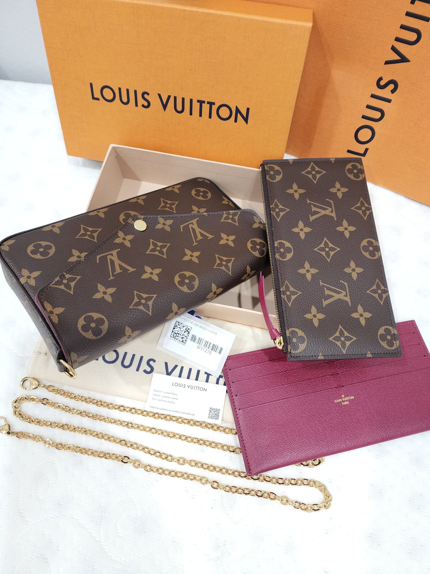Lv felicie pochette มือสอง