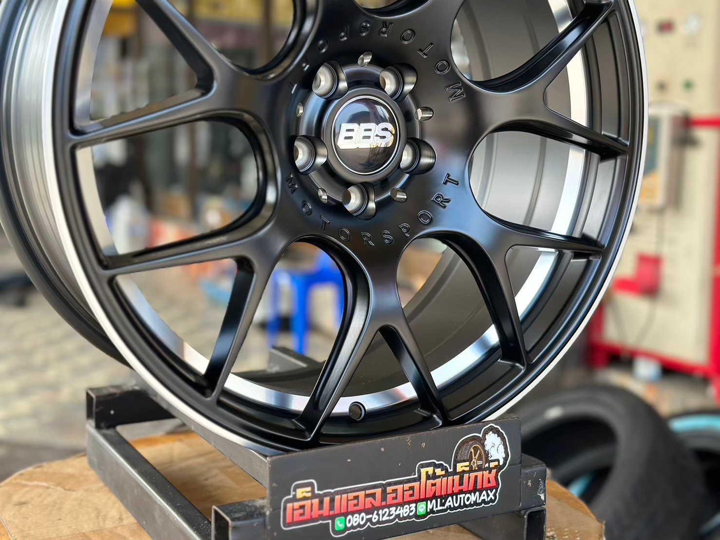 ล้อแม็กซ์BBS 18x8 ET35 5x100 สีดำ