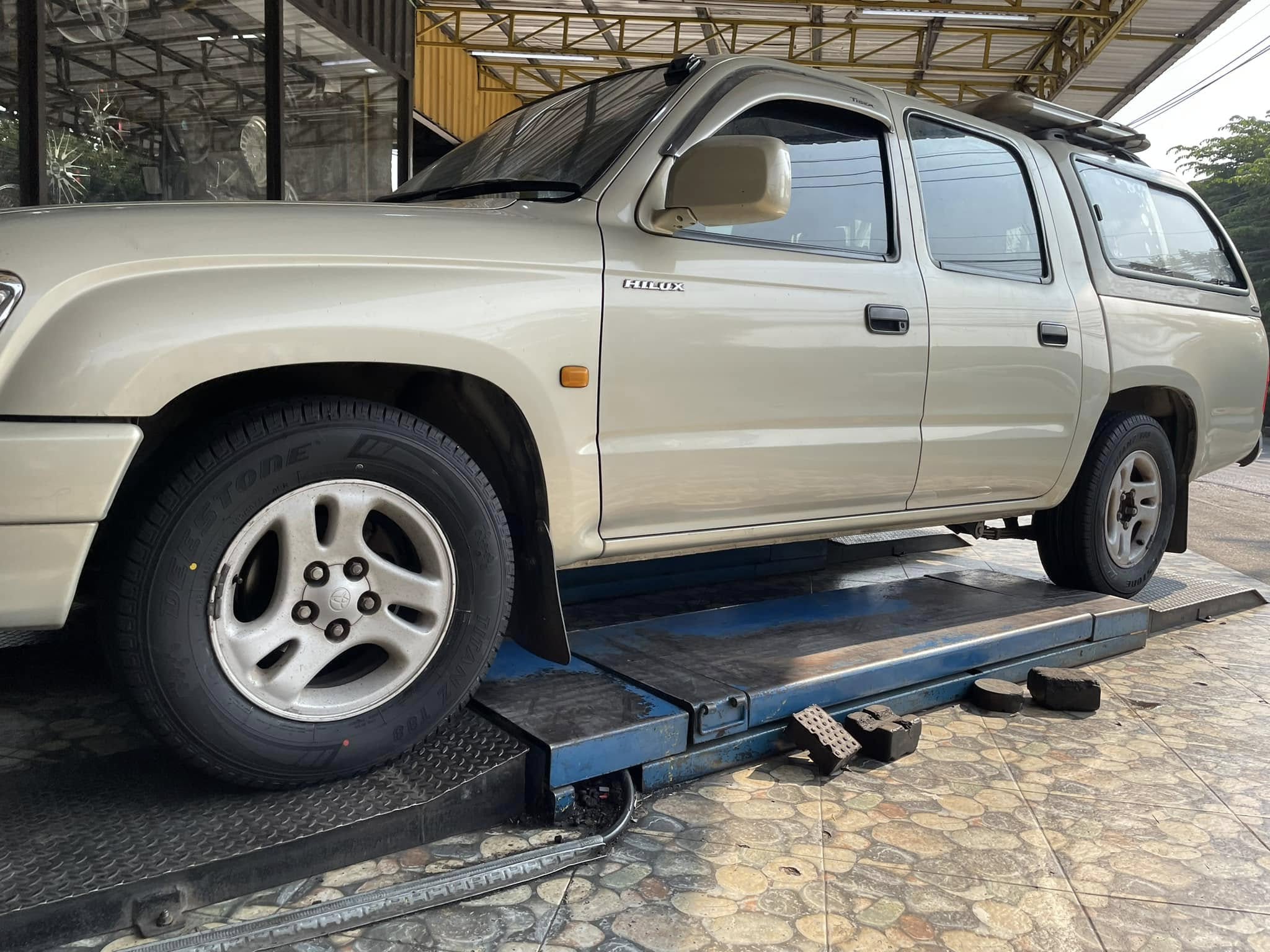 #TOYOTA_TIGER🛞 #DEESTONE_T88_215/70R15 เซอร์วิส #ช่วงล่าง