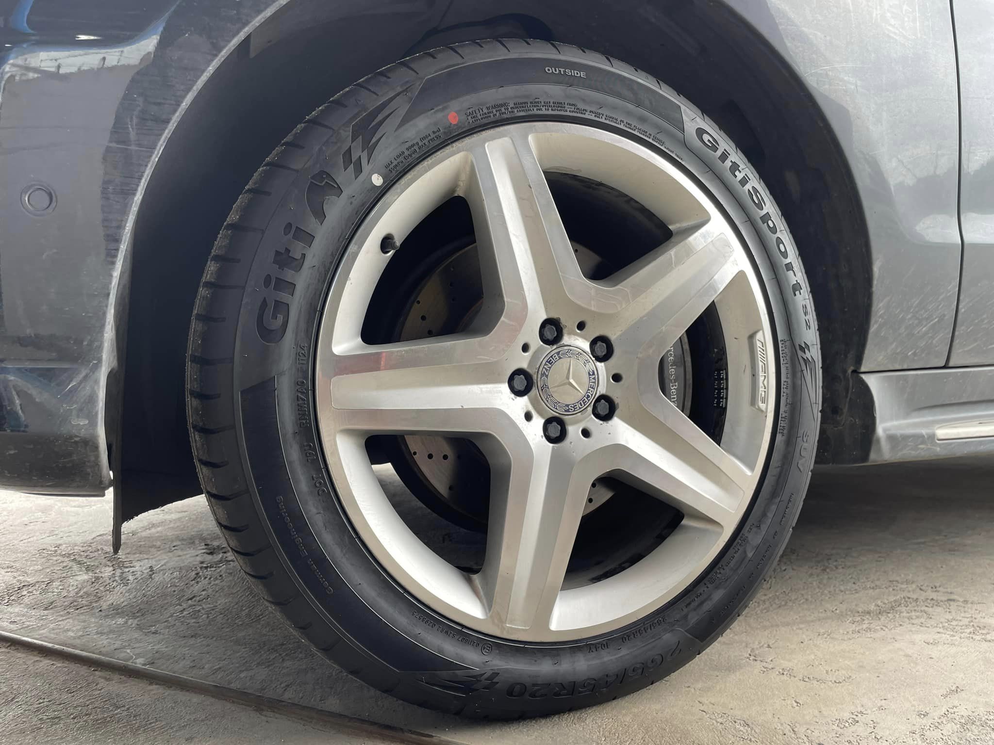 🚗#BENZ_MLเปลี่ยนยาง 🛞#ยางจีที #ยางสปอร์ตสมรรถนะการขับขี่สูง 🛞 🛞#Giti_SportS2 265/45R20 🛞 #บริการตั้งศูนย์🛞
