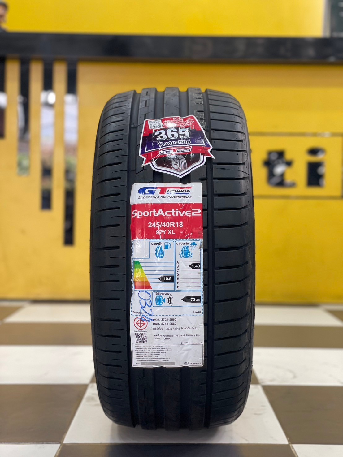 ยาง GT RADIAL SportActive2 245/40R18 ยางใหม่ปี2024รับประกัน365วันเปลี่ยนเส้นใหม่ฟรี