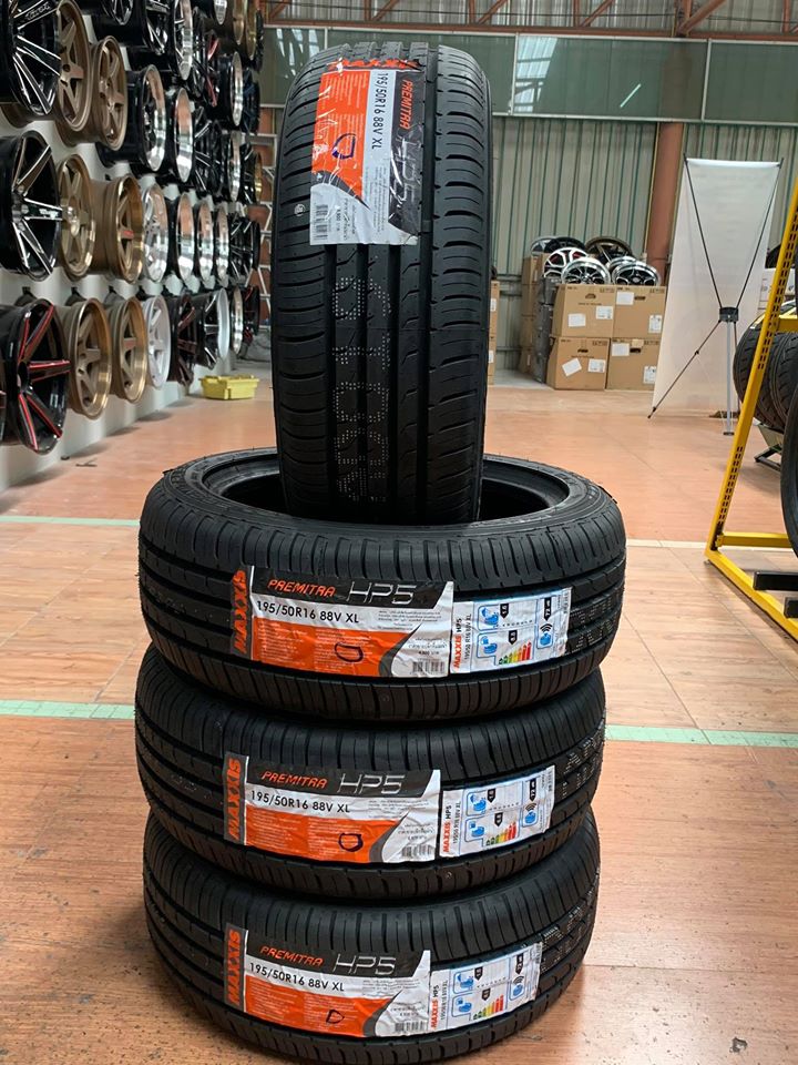 ยางใหม่ MAXXIS HP5 195/50R16 พร้อมติดตั้งฟรี
