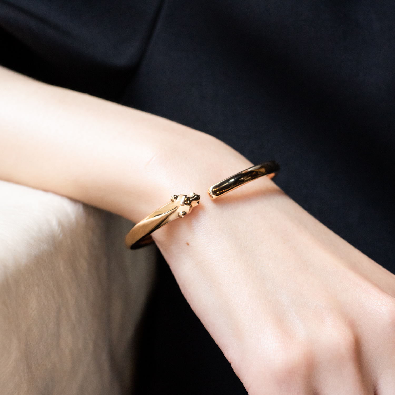 กำไล Cartier Panthère de Cartier Bracelet ทองชมพู18K ไซส์17 (Used) +กล่องและการ์ดไทย2022