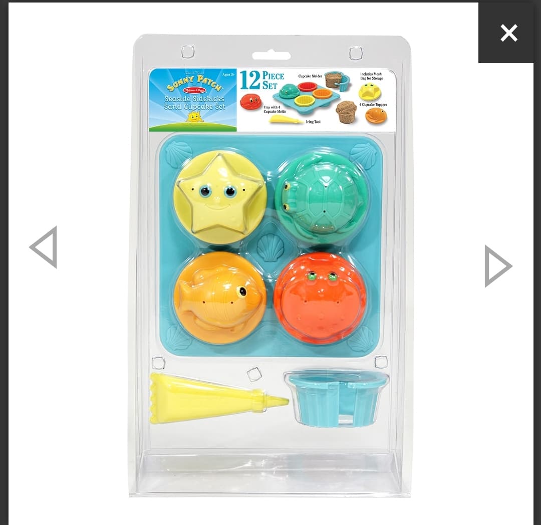 Melissa & Doug รุ่น 6431 Seaside Sidekicks Sand Cupcake Set ชุดเล่นทราย ทำคัพเค้ก