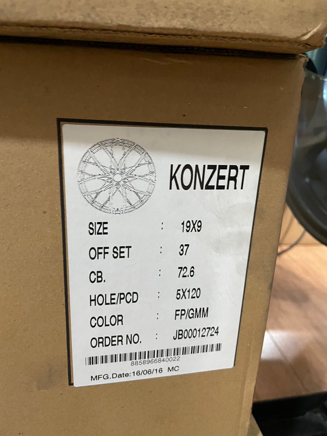 ล้อแม็กใหม่ขอบ19 #SSW_KONZERT 19x8 ET30 5x120 19x9 ET37 5x120