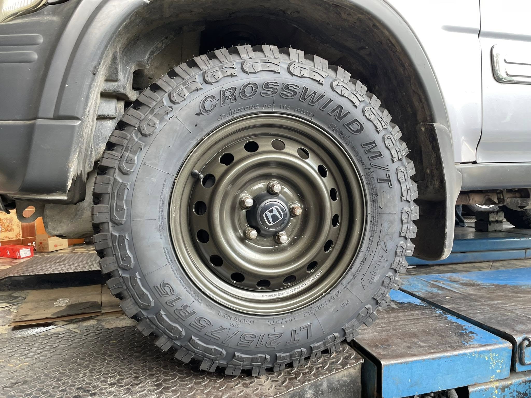 #HONDA_CRV 🚘เปลี่ยนยาง 🛞🐘#LINGLONG_MT_215/75R15 ❤️ 🛞 #ยางMTยางสายลุยคุณภาพดี