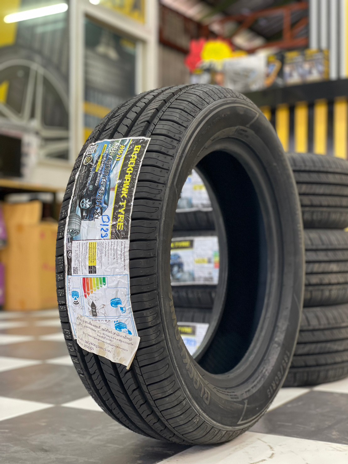 ยางใหม่ #BLACKHAWK HH11 185/60R15 ยางใหม่ปี2023