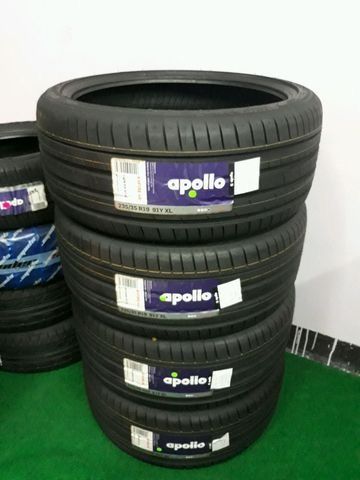 ยางใหม่ Apollo 235/35/R19 ยางคุณภาพดีราคาถูกเพียงเส้นละ 2,650บาท พร้อมเปลี่ยนใส่ถ่วงล้อเปลี่ยนจุ๊บลมใหม่ฟรี