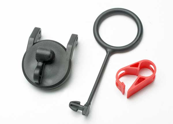 5367 Pull ring, fuel tank cap (1)/ engine shut-off clamp (1)