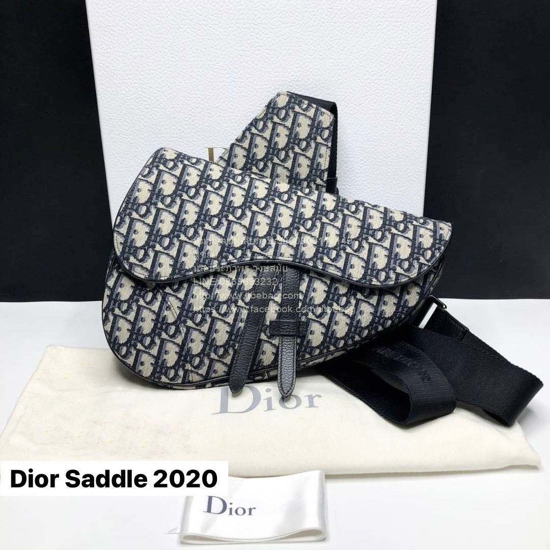 กระเป๋าคาดอกผู้ชายแบรนด์dior saddle bag มือสอง ปี2020