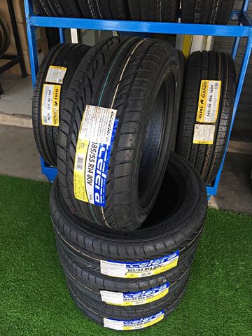 ยางใหม่ปี17 Accelera 185/55R14 ยางแก้มเตี้ย ยางสัญชาติอินโด ลายสปอร์ต