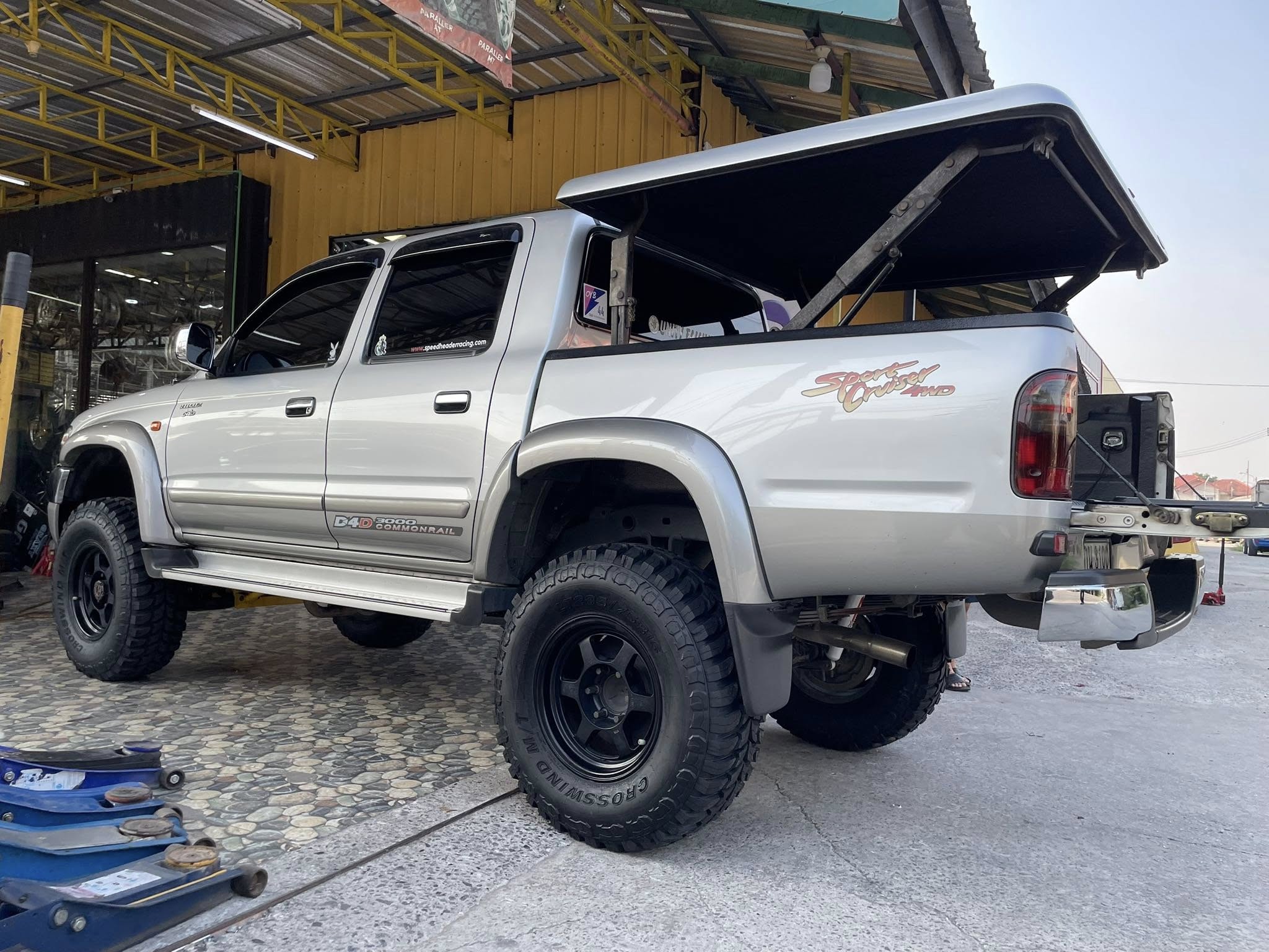 🛞❤️ #TOYOTA_TIGER_🚘เปลี่ยนยาง 🛞🐘#Linglong_CrosswindMT_285/75R16