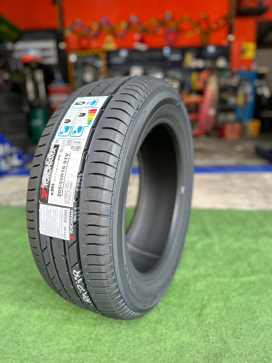 ยางใหม่YOKOHAMA E70 205/55R16 ยางใหม่ปี2023 ยางคุณภาพดี นุ่มเงียบ