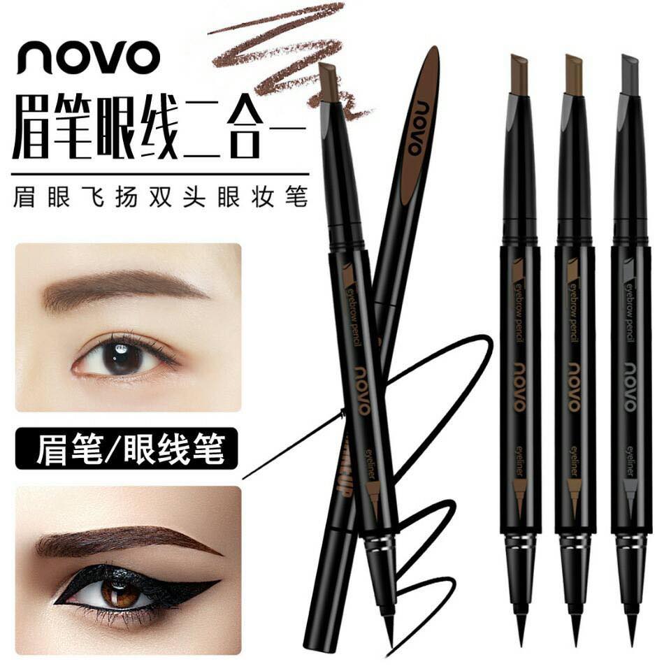 novo seduce eye makeup โนโว ดินสอเขียนคิ้ว+อายไลน์เนอร์
