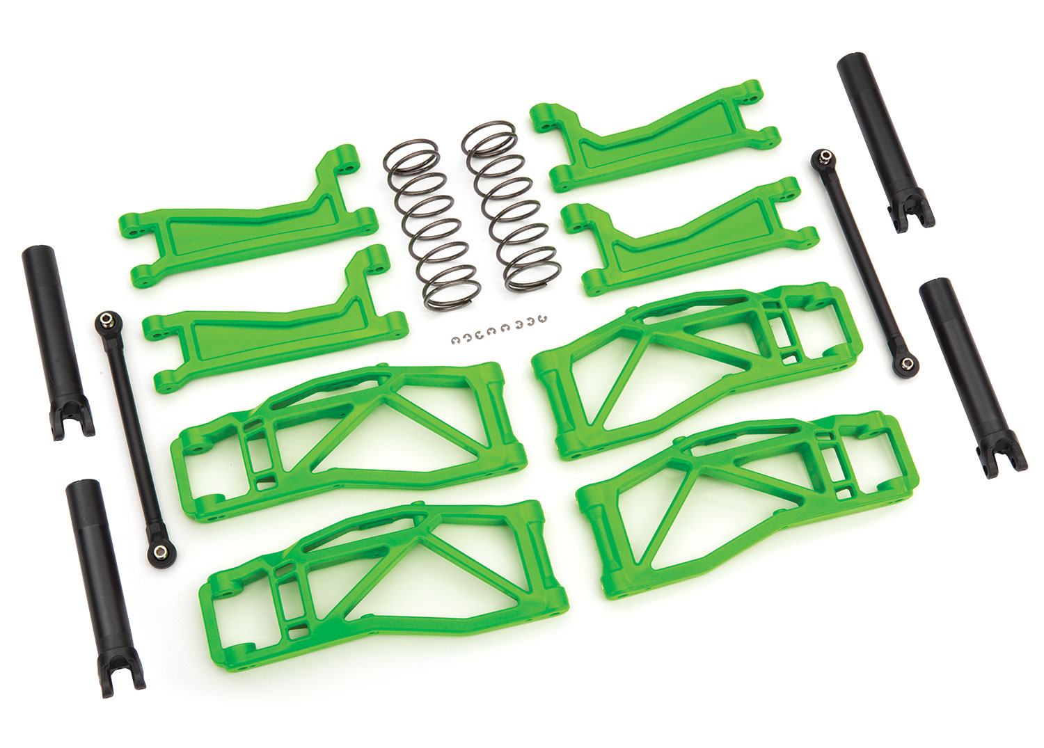 8995G Suspension kit, WideMaxx™, green (includes front & rear suspension arms, front toe links,outer half shafts (extended), rear shock springs)