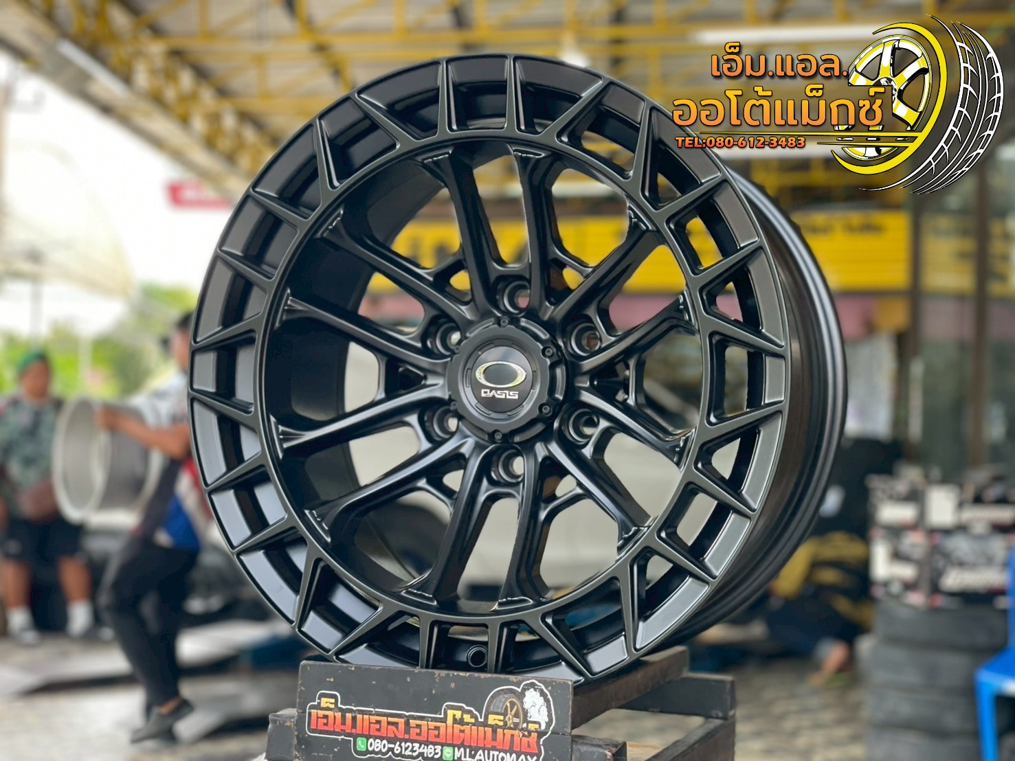 #ล้อแม็กซ์ขอบ18 #OASIS_WHEEL #INDIANA #VX-6 Flow Forming ขนาด18 ET0 6x139.7 MATT BLACK
