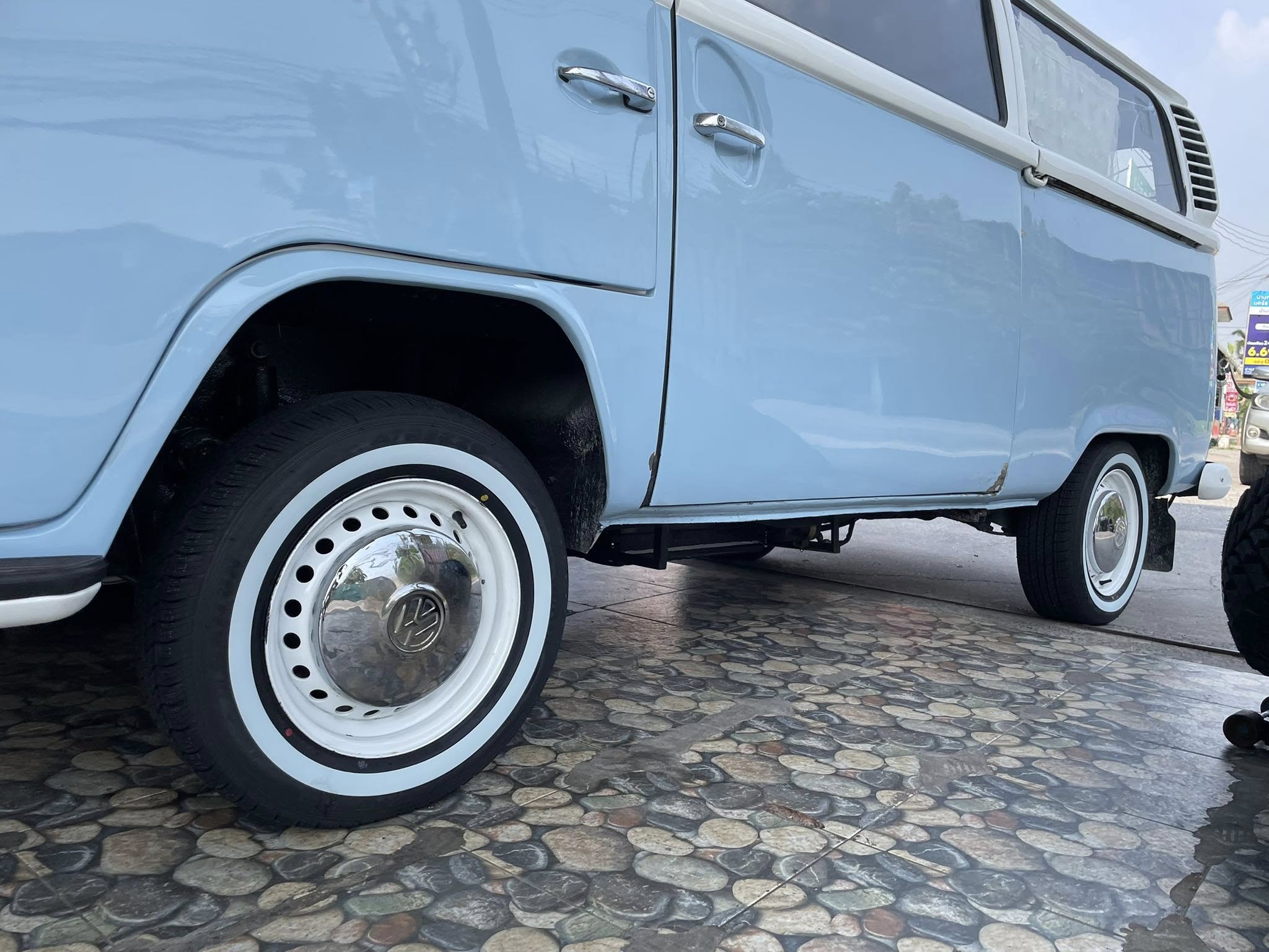 🛞❤️ #Volkswagen_Samba 🚘เปลี่ยนยาง 🛞🐘#SAILUN ขอบขาว185/70R14