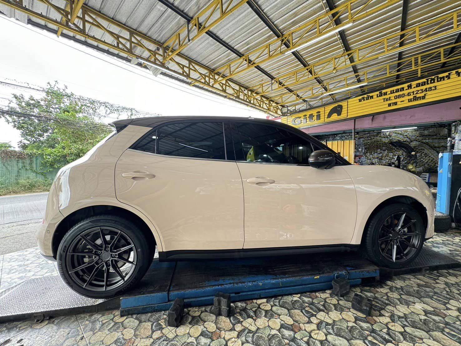 🚘 #ORA_GOOD CAT🛞 #เปลี่ยนยาง #OTANI #KN1000 225/50R18🔥 🔥🔥 #บริการตั้งศูนย์ล้อ