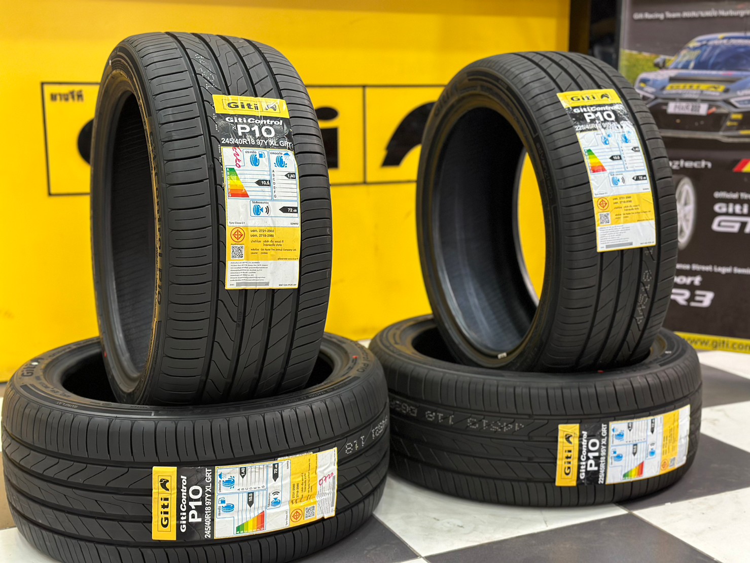 GITI Runflat ยางจีที รันแฟลต GITI Control P10 225/45RF18 GITI Control P10 245/40RF18