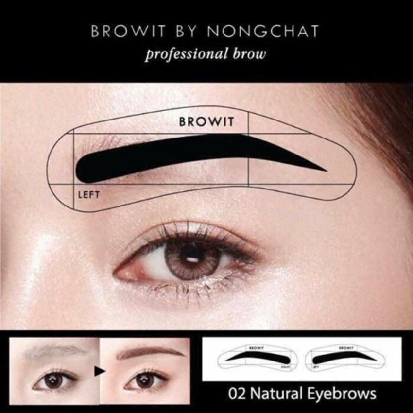 Browit by nongchat โครงสติ๊กเกอร์เขียนคิ้ว