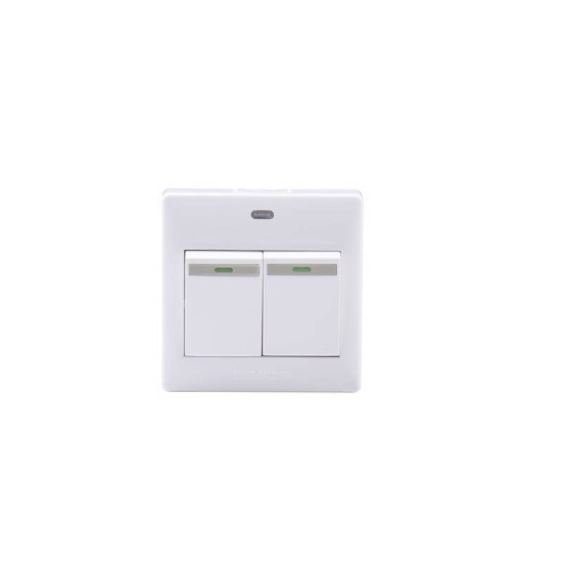 HACO สวิตซ์ทางเดียว 2 ช่อง รุ่น M3-S21 สีขาว +กล่องลอย