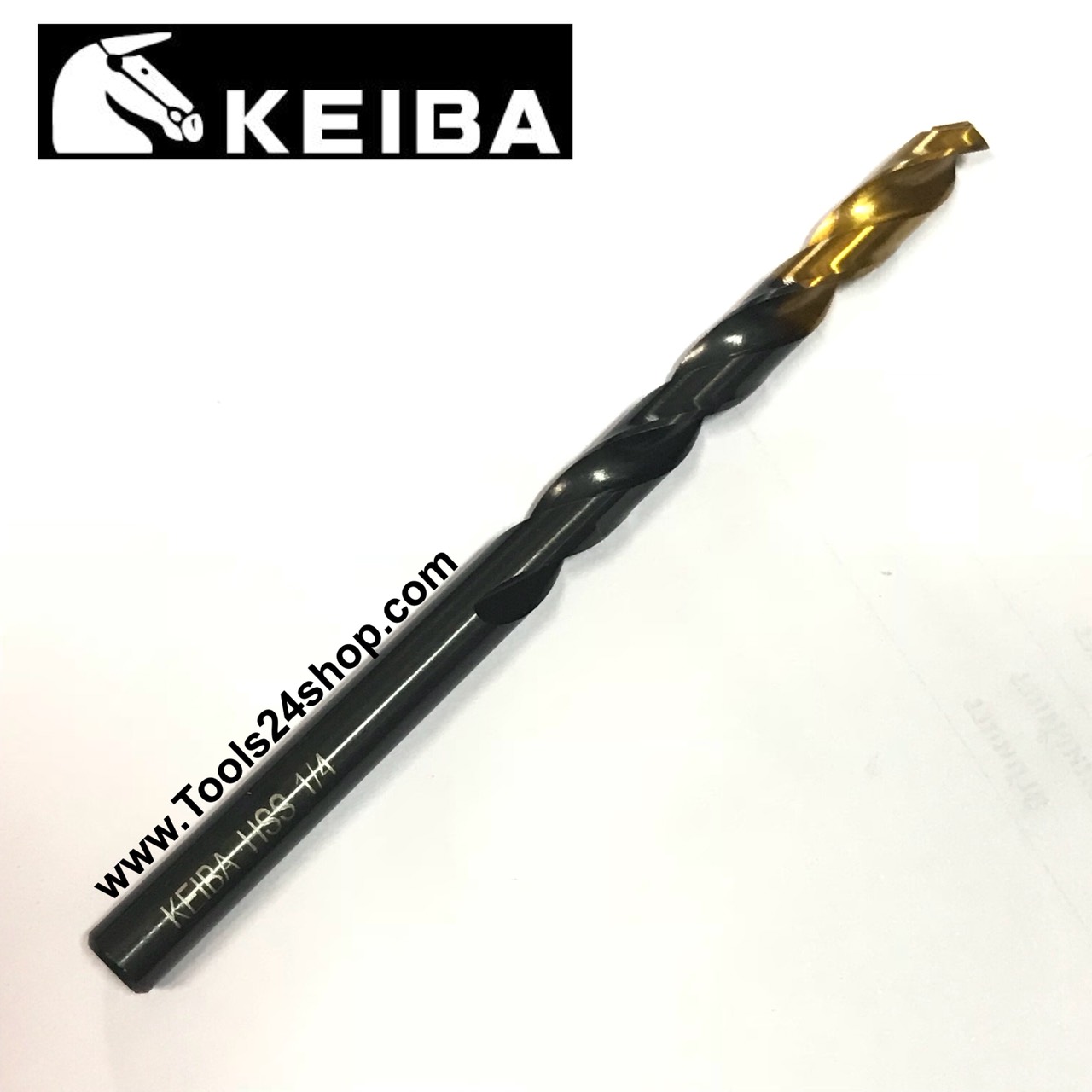 KEIBA Gold ดอกสว่าน HSS M2 สีทอง-ดำ เจาะเหล็ก , อลูมิเนียม (มิล)