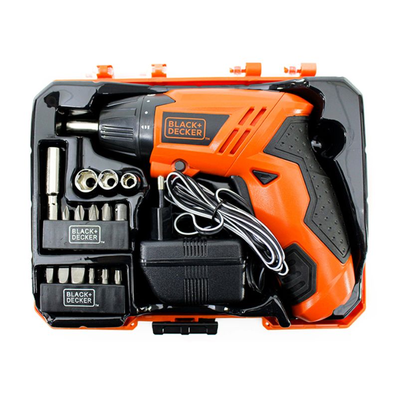 ชุดสว่านไขควง 15 ชิ้น พร้อมอุปกรณ์ขัน 4.8V No.KC4815KA15-B1 ยี่ห้อ BLACK & DECKER