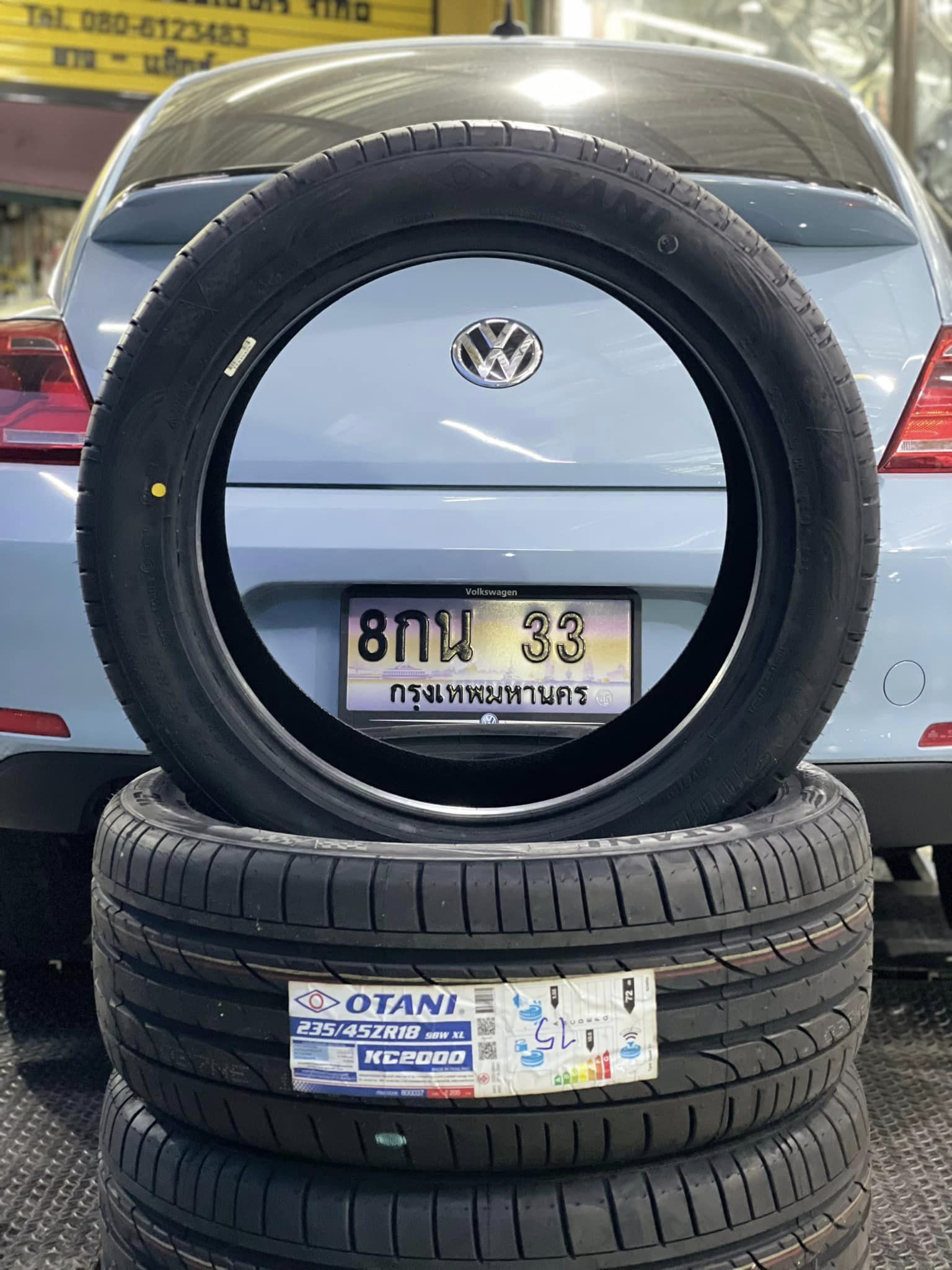 🚘 Volkswagen_Beetle🛞เปลี่ยนยาง #OTANI #KC2000 235/45R18🔥