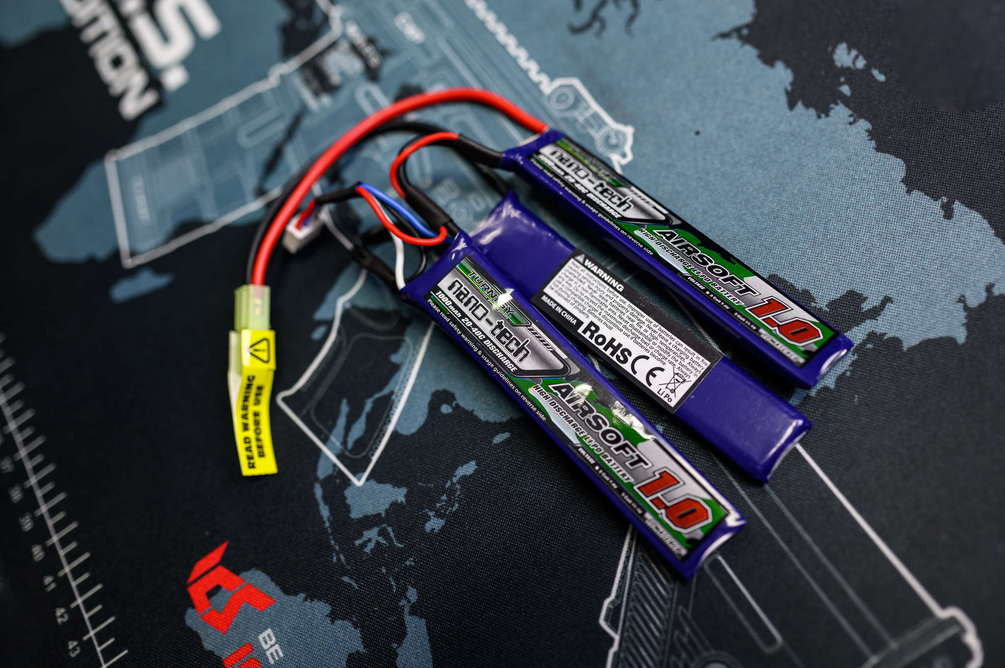 3S NNT 11.1 1,000 mAh 20-40C I nano-tech 11.1V สำหรับ ICS-211S3 1000 mAh 20-40C แยกเซลล์ (ปลั๊ก mini Tamiya)