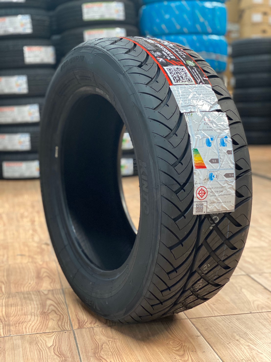 ยางใหม่ลายซิ่ง KINTO V36 255/55R18 ยางปี2020 ยางสายพันธุ์ญี่ปุ่น