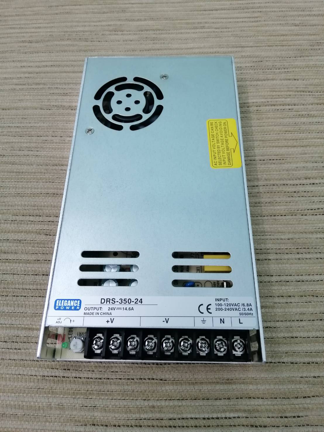 Power Supply 220VAC/24 VDC, 14.6A, 350W