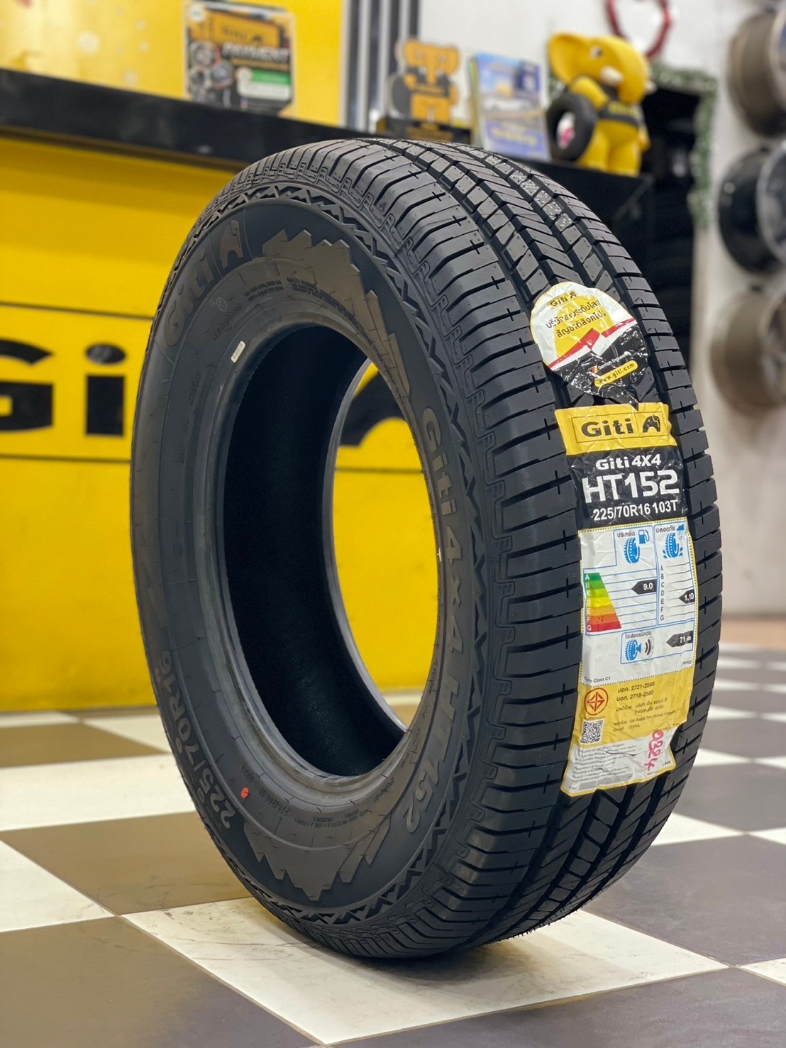 225/70R16 GITI 4x4 HT152 ยางทางเรียบตัวหนังสือสีขาว นุ่มเงียบ ยางรถยนต์คุณภาพดี สมรรถนะสูง ยางใหม่ปี2024
