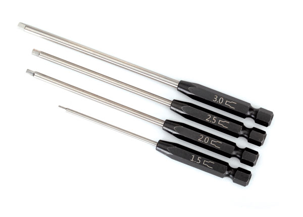 8715X Speed Bit Set, hex driver, 4-piece straight (1.5mm, 2.0mm, 2.5mm, 3.0mm), 1/4" drive
