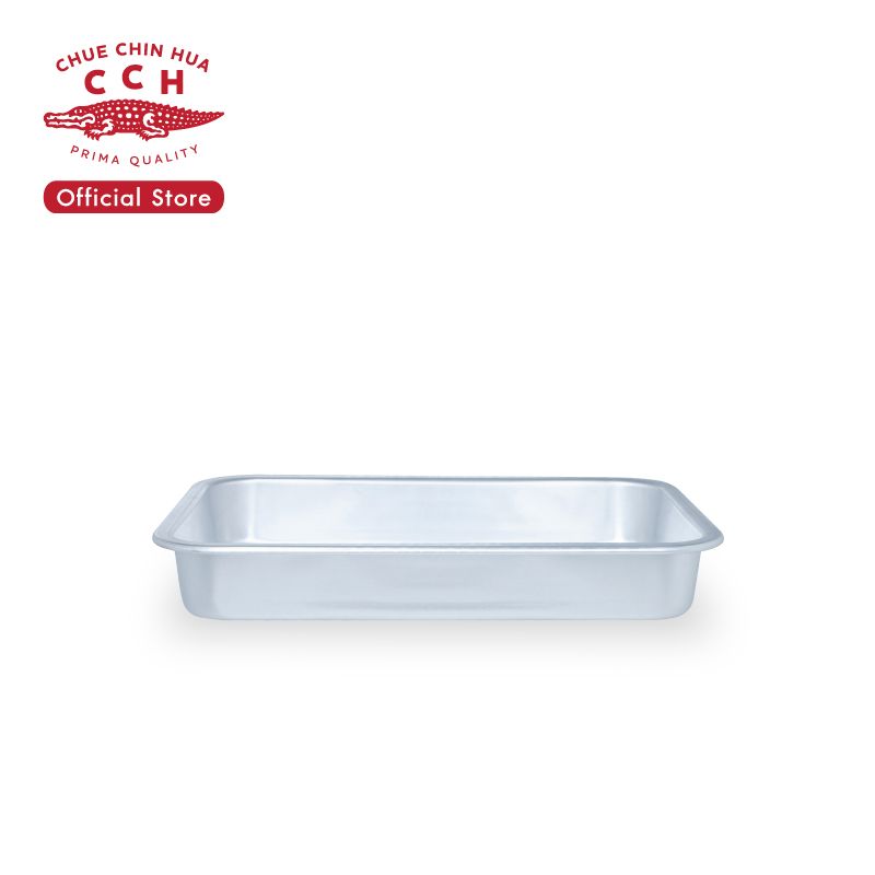 ถาดอาหารอลูมิเนียม 24.5x40x7.5 ซม. ตรา จรเข้ CCH
