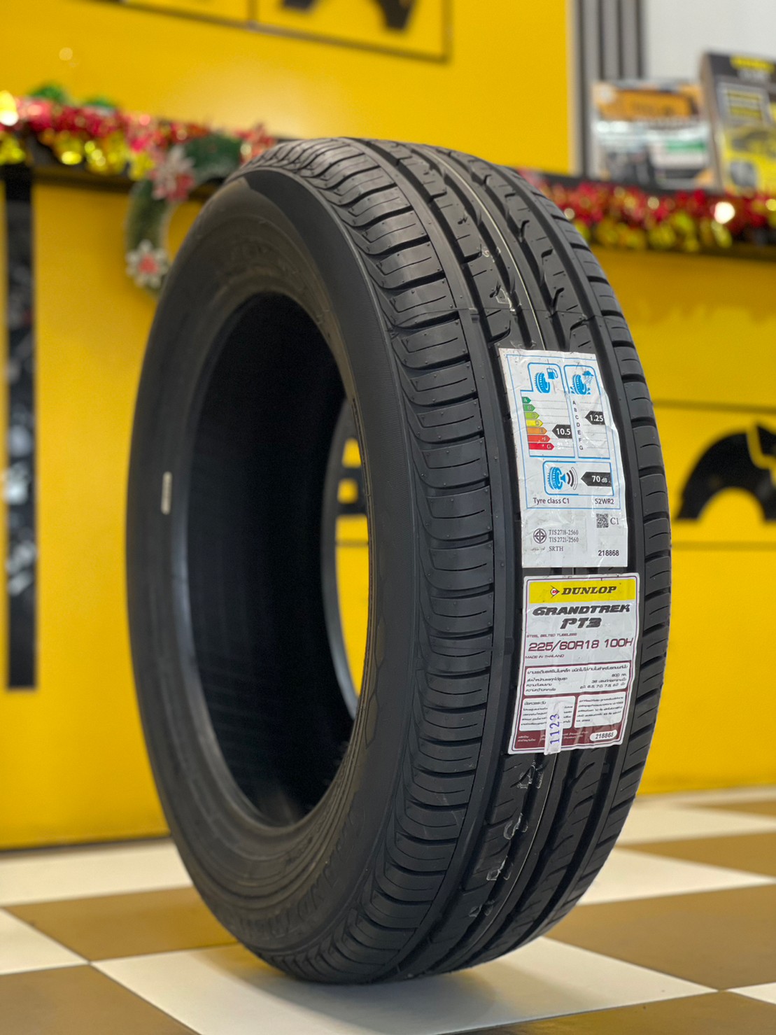 ยางใหม่ DUNLOP GRANDTREK PT3 225/60R18 ยางใหม่ปี2023