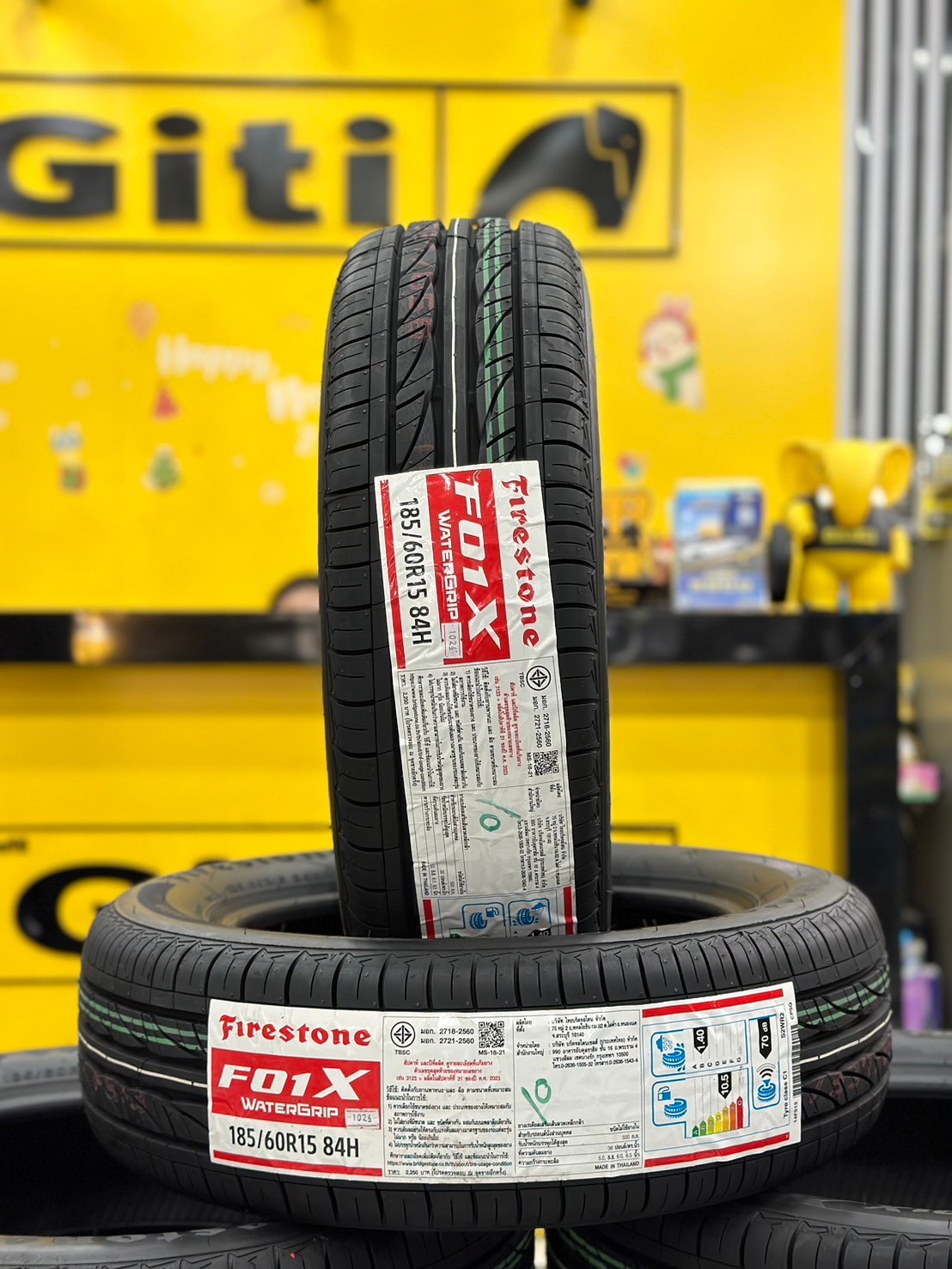 #ยางไฟร์สโตน #Firestone #F01X 185/60R15 ยางใหม่ปี2024 ราคา่โปรโมชั่นพิเศษ สินค้ามีจำนวนจำกัด