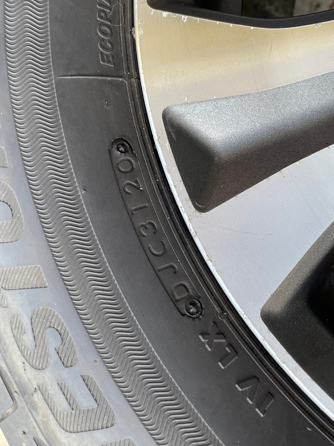 ล้อแม็กซ์เดิม Honda City ขอบ 15 4x100 พร้อมยาง Bridgestone