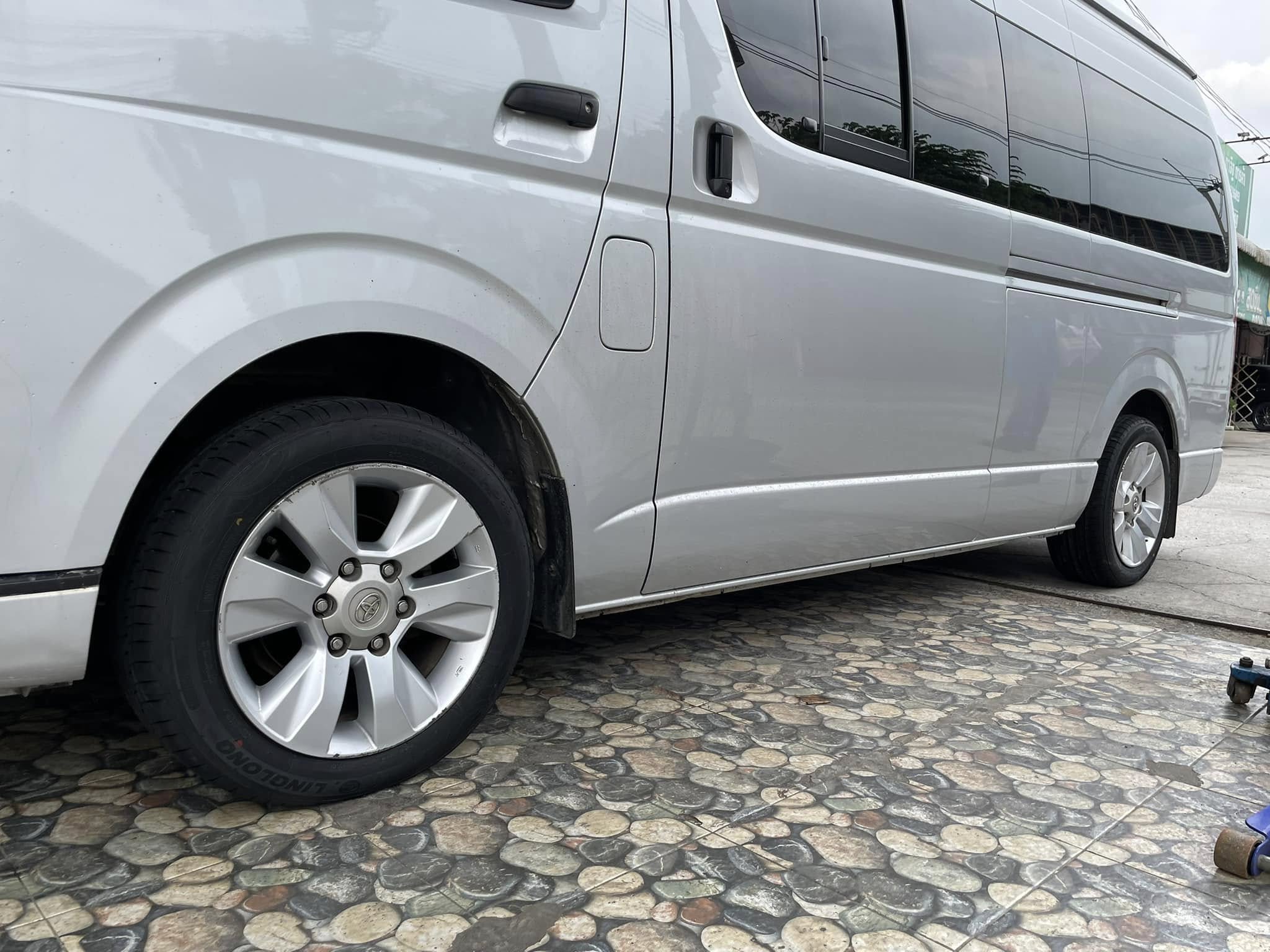 #TOYOTA_COMMUTER🛞เปลี่ยนยาง #Linglong_CorossWindHP010_215/55R17