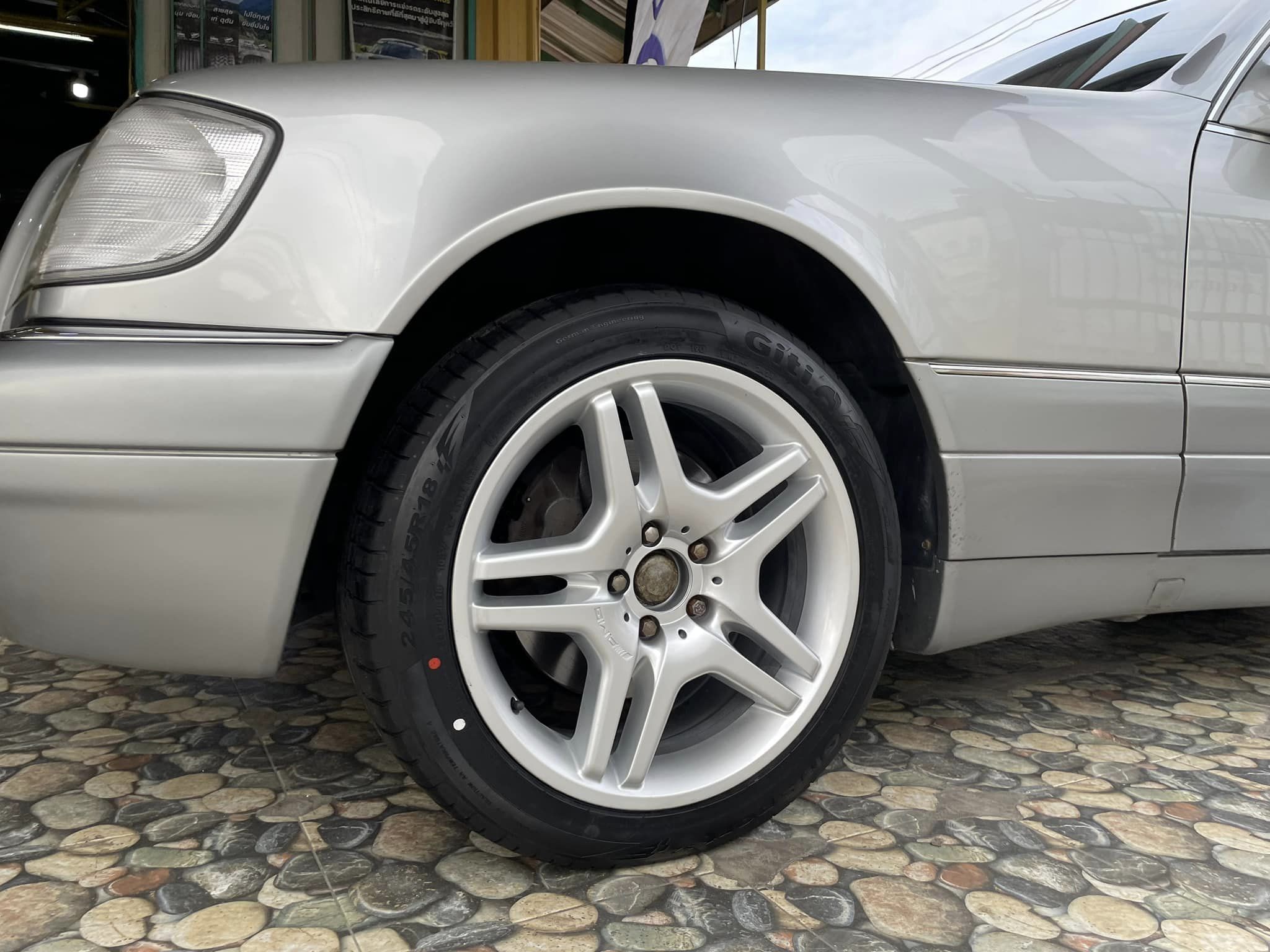 🚗#BENZ_S280🛞 🛞#ยางจีที #ยางสปอร์ตสมรรถนะการขับขี่สูง 🛞 เปลี่ยนยาง 🛞#Giti_SportS2 245/45R18 🛞 #บริการตั้งศูนย์ล้อ