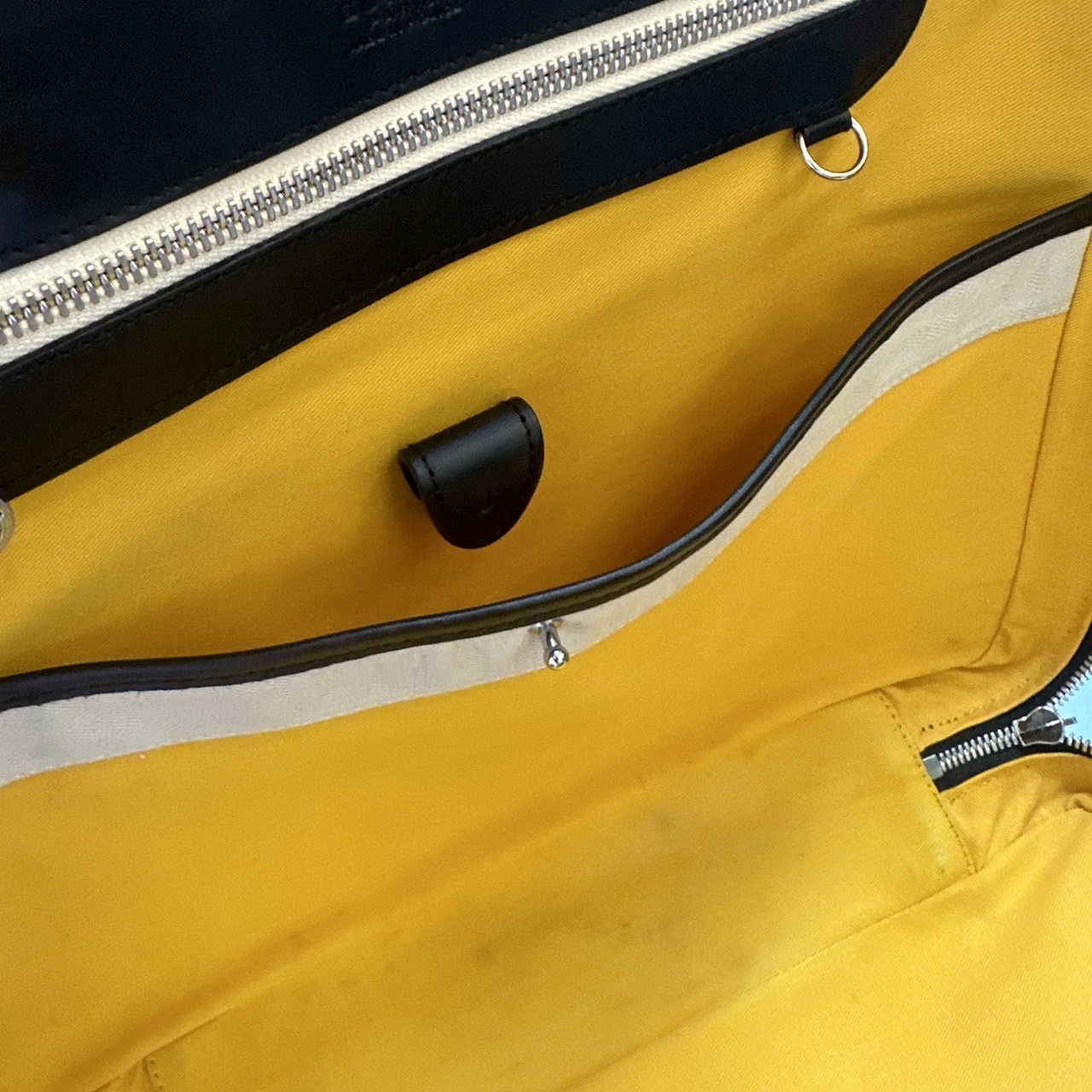 กระเป๋าใส่เอกสาร Goyard Black Goyardine Canvas and Leather Ambassade PM Briefcase มือสอง